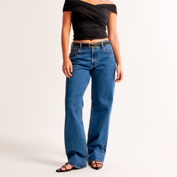 Abercrombie & Fitch Denim - Abercrombie & Fitch Curve Love 90’s Baggy Low Rise Jeans